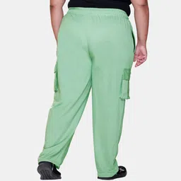 white moon Women Solid Brown Track Pants image 5