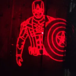 Dhinchak Laser Beam pointer projection with Super hero series 5 inter changeable caps image 2