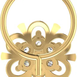 avsar Sameera 18kt Diamond Yellow Gold Nose Wire image 5