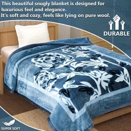 bsb home Printed Single Mink Blanket for Heavy Winter image 2