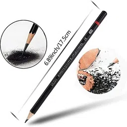 definite Art 6Pc Blending Stumps + 12pc Sketching/Drawing Pencils, Graphite Pre-Sharpened Pencil image 3