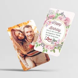 aanyacentric 5.4x8.6cm PVC Lover Birthday Photo Wallet Gift Greeting Card-picture-12