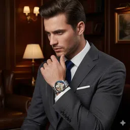 quantex GLOWME analog watch for men. Analog Watch - For Men SKELETON ROUND image 5