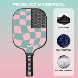 mom's aura Durable Pickleball Paddle Set of 2 with Graphite Face Pickleball Paddle image 4