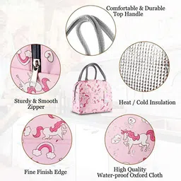 safeseed Lunch Tiffin Bag Box Insulated Thermal for School College Office LB148-Fish Waterproof Lunch Bag image 4