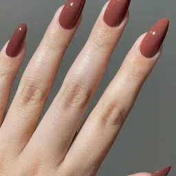 emijun CHESTNUT BROWN Lacquer, Long Lasting nail polish CHESTNUT BROWN image 4