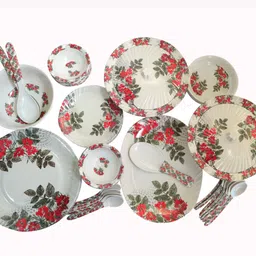 kunka Pack of 51 Melamin DS Mikasha Dinner Set for Dining Serving and Gifting Dinner Set-picture-34
