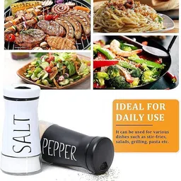 jiyancreation Salt & Pepper Set Glass, Stainless Steel image 5