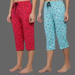 fit n fame Women Multicolor Capri-picture-36