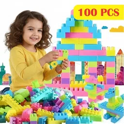 Building Blocks Set 100 Pcs - Fun Educational Toy for Kids Ages 3-8-image-24