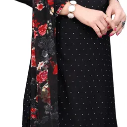 drashti creation Unstitched Crepe Salwar Suit Material Printed, Paisley image 3