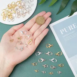 shivarth 30pcs Rose Gold Silver Gold Lobster Hooks Clasps for Necklace Bracelet Findings image 5