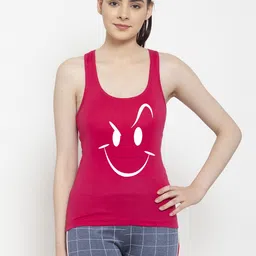 fbar Women Graphic Print Round Neck Pure Cotton Pink T-Shirt-picture-25