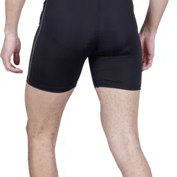 sportinger Solid Men Black Tights image 2