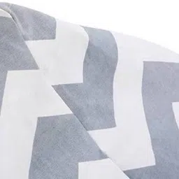 style homez XXL PREMIO,100% Cotton Canvas Pyramid Bean Bag, Chevron Grey Color Lounger Bean Bag With Bean Filling image 4