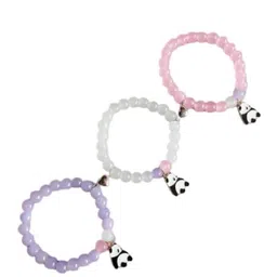 needs collection Bracelets Multi Layer Stone Beads friends Combo Matching Best Friend Relationship Couple Bracelet heart for gift wife gift for women,special pink and blue one 3 Pcs image 1