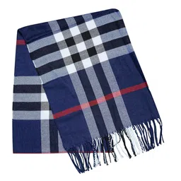 Zacharias Unisex Checked Acrylic Mufflers image 3