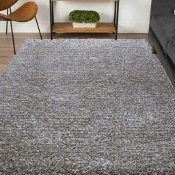 Beige Polyester Shaggy 10' x 8' Hand tufted Carpet By Kaleen India image 1