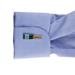 The Tie Hub Green & Brown Champagne Bottle Cufflink image 2