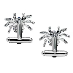 bodha Silver-Plated & Blue Quirky Superhero Collection Cufflink image 2