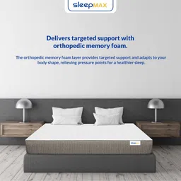 sleepmax Orthogrand 8 Inch Rebonded Foam Mattress In Queen Size (With 2 Free Pillows) image 5