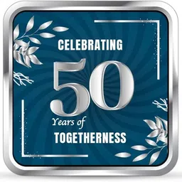 BIS Hallmarked Personalized 50th Anniversary (CB50-10G725) S 999 10 g Silver Coin-image-5
