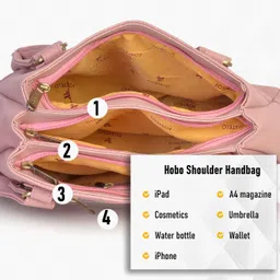 fostelo Women Pink Shoulder Bag - Extra Spacious image 5