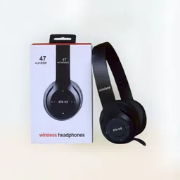 Portable Folding Wireless with Merged Bass Elements_KC Bluetooth & Wired Headset-image-9