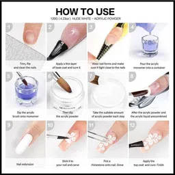 deqnail Acrylic Powder Set,28g Professional Acrylic Nail Powder System for Acrylic Nails image 5