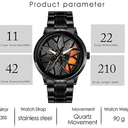 khxr Analog Watch - For Men Orange image 4