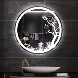 LED Mirror with Touch Sensor & Light for Wall Décor,Size: 22" x 22" Bathroom Mirror-image-81