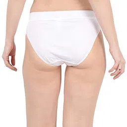 glus Women's Organic Cotton Plus Size High Waist Hi Cut Panties - Combo Pack image 2