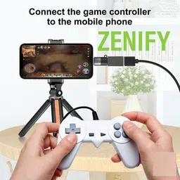 ZENIFY Silver Type C Female to 8 pin Male Adapter, OTG for Phone Extender Convertor Phone Converter image 3