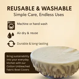 aksobha Flexible Cotton Stretch Lids | Reusable Bowl Covers for Plates, Jars & Cans 8 inch, 9 inch, 10 inch, 11 inch, 12 inch, 13 inch Lid Set, Pack of 6 image 5