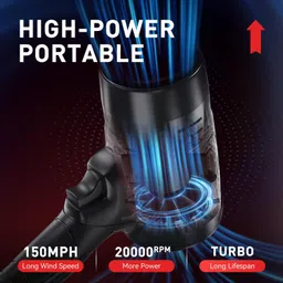 joygestur Cordless Leaf Blower, Patio Cleaning, Lawn Care, Blowing Leaves and Dust Forward Curved Leaf Blower image 4