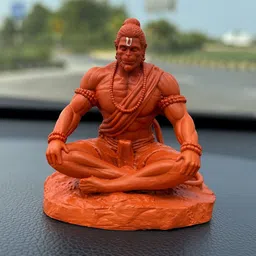 jaanvi nutan emporium Lord Hanuman Idol for Car Dashboard, Home, Office Desk Decorative Showpiece - 10 cm image 3