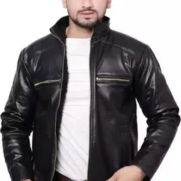 marvik Men Solid Leather Jacket-picture-26