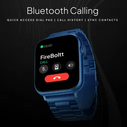 Fire-Boltt Lumos 48.5mm (1.91 inch) Display, BT Call, Steel Design, 100+ Sports Modes Smartwatch image 5