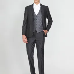 arrow Men Blazer Self Design Suit-picture-12