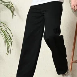 every choice Men Straight Fit Mid Rise Black Jeans-picture-15