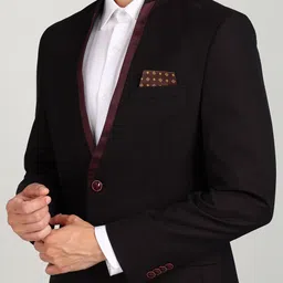 park avenue Men 2 PC Suit Self Design Suit image 5