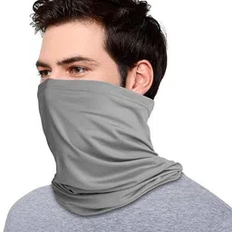 plutoprom Grey Bike Face Mask for Men & Women image 1