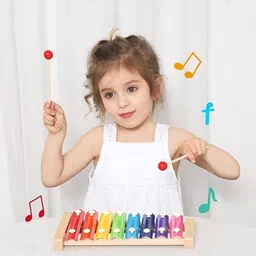 countrylink Wooden Musical Rainbow Xylophone Toy for Toddlers Boys & Girls with 8 Notes image 5
