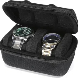 kienlix 10 Slot Travel Watch Case Organizer Watch Box with Zipper Heavy Duty Nylon Watch Box-picture-12