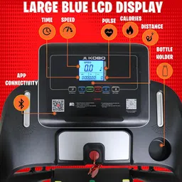 kobo TM-218 Fitness 2 HP DC Motor with Bluetooth APP and Multi function Massager Treadmill image 2