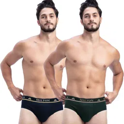 milton Pack of 2 Solid Men Brief image 3