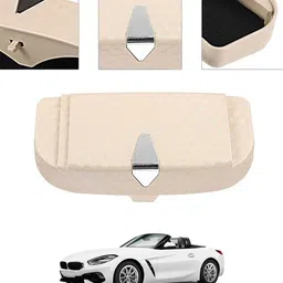 ayw Universal Multiuse Beige New Style Sunglass Holder For Car-328 White Car Sunglass Clip Holder image 1