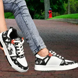 juta Comfortable Premium Stylish Unique Trendy Popular KUS2003_BLACK for Men Sneakers For Men image 2