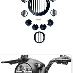 grillo Grill Set for RE Classic Reborn LED-Headlight-Tail-Indicator Grills (Set of 12) Bike Headlight Grill-picture-25