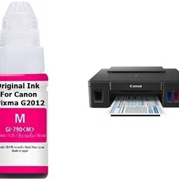 CaanonPixma Original Ink Bottle For Canon Pixma G2012 Mega Tank All In One Printer Magenta Ink Bottle image 1